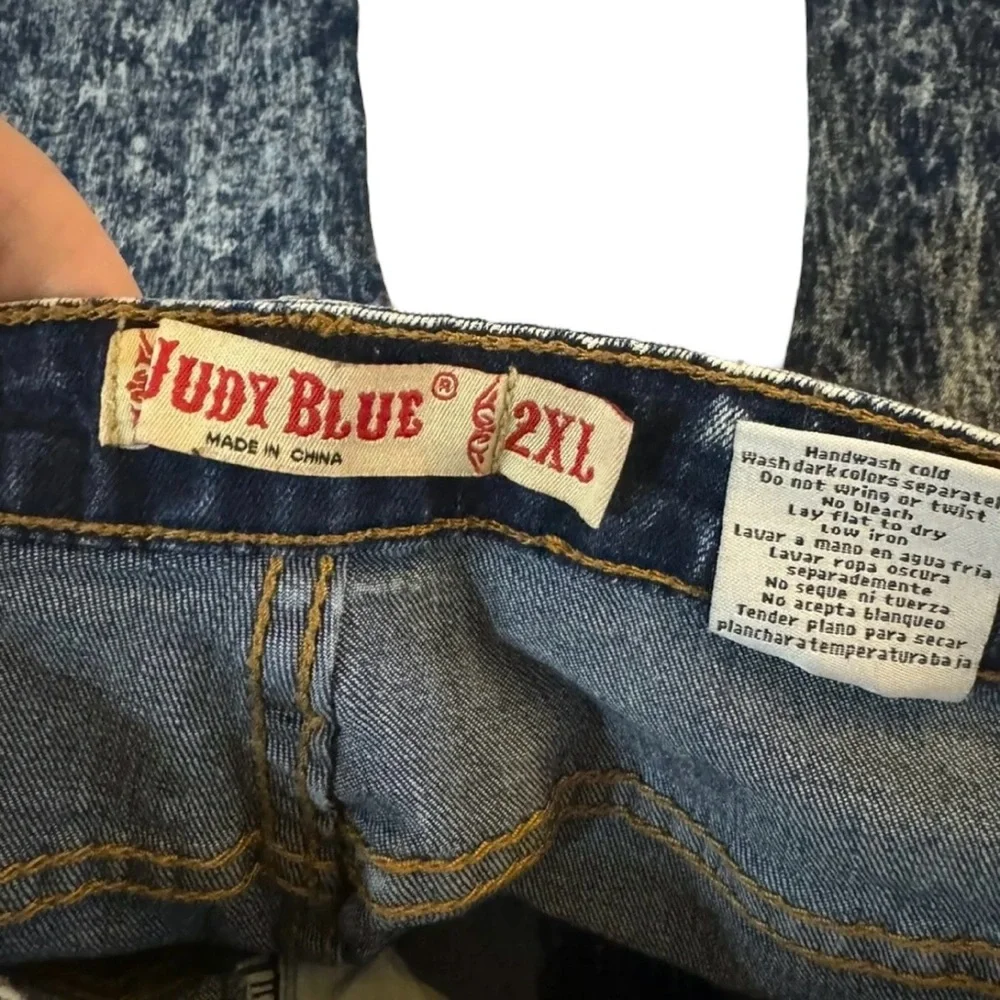 JUDY BLUE Skinny Jeans Womens 2XL‎ Stretch Acid Wash Jeans